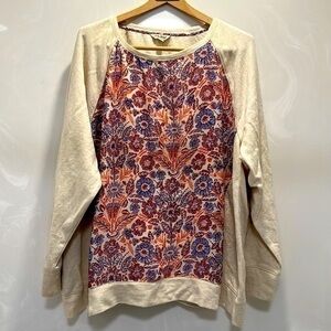 Lucky Brand Floral Sweatshirt